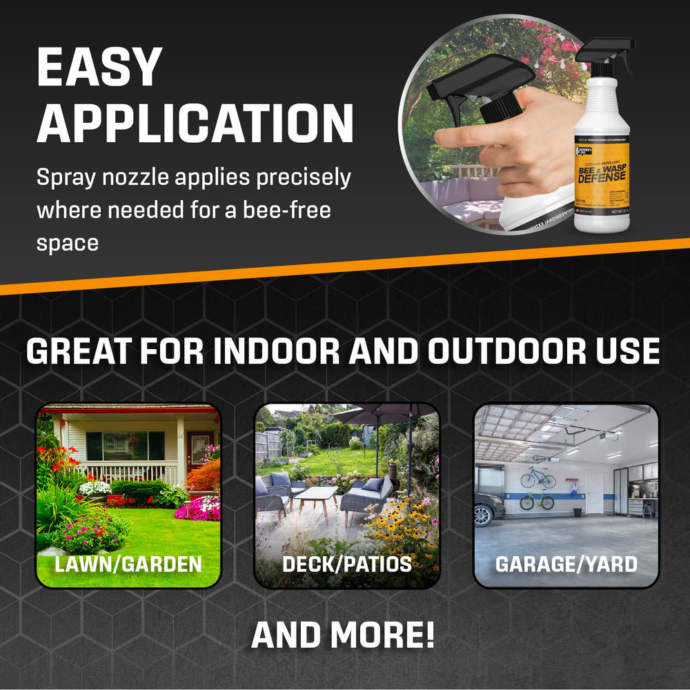 Side view of Exterminators Choice Bee Spray can