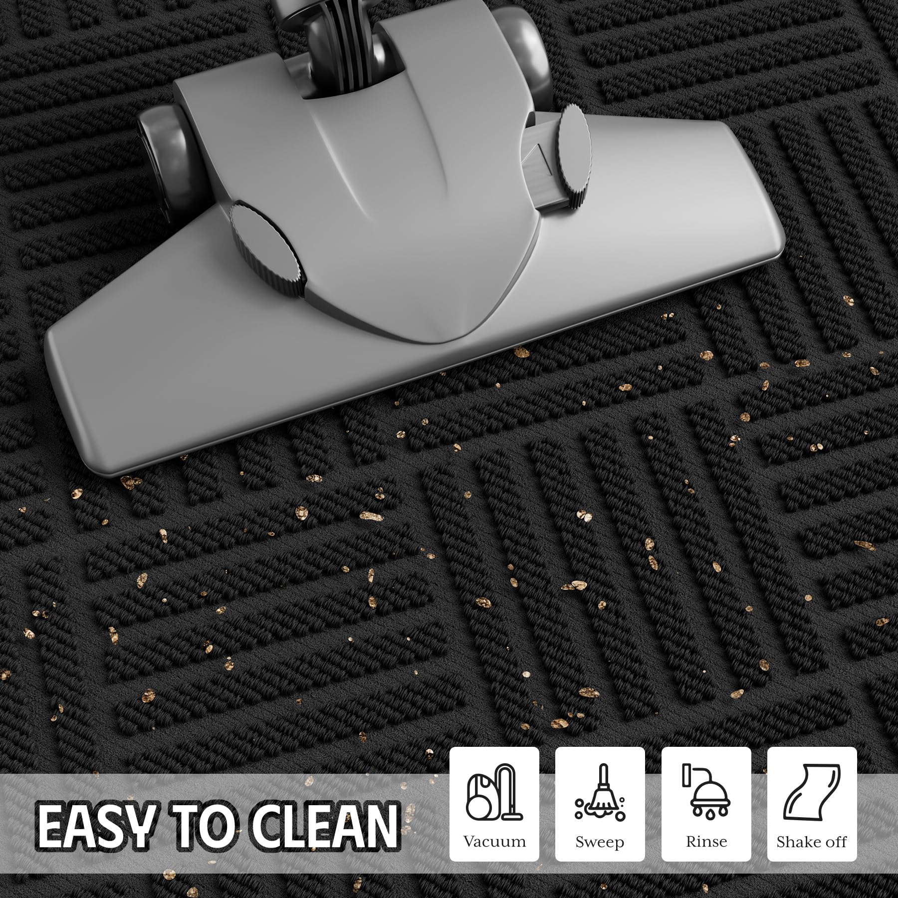 Side view of EZ2LIVE doormat showing thickness