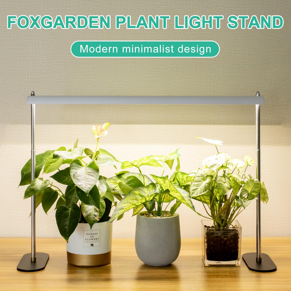 Side view of FOXGARDEN Grow Light Stand with stable base