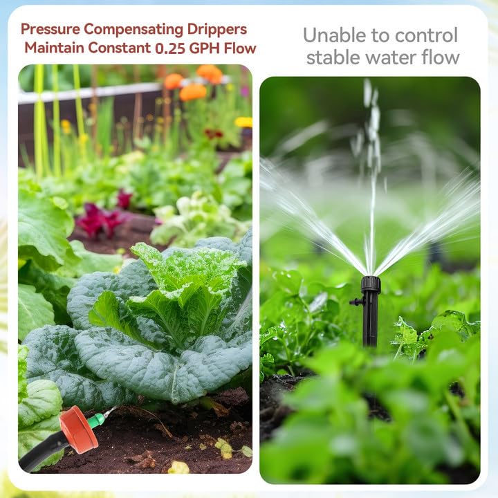 Side view of FULAIERGD pressure compensating drippers