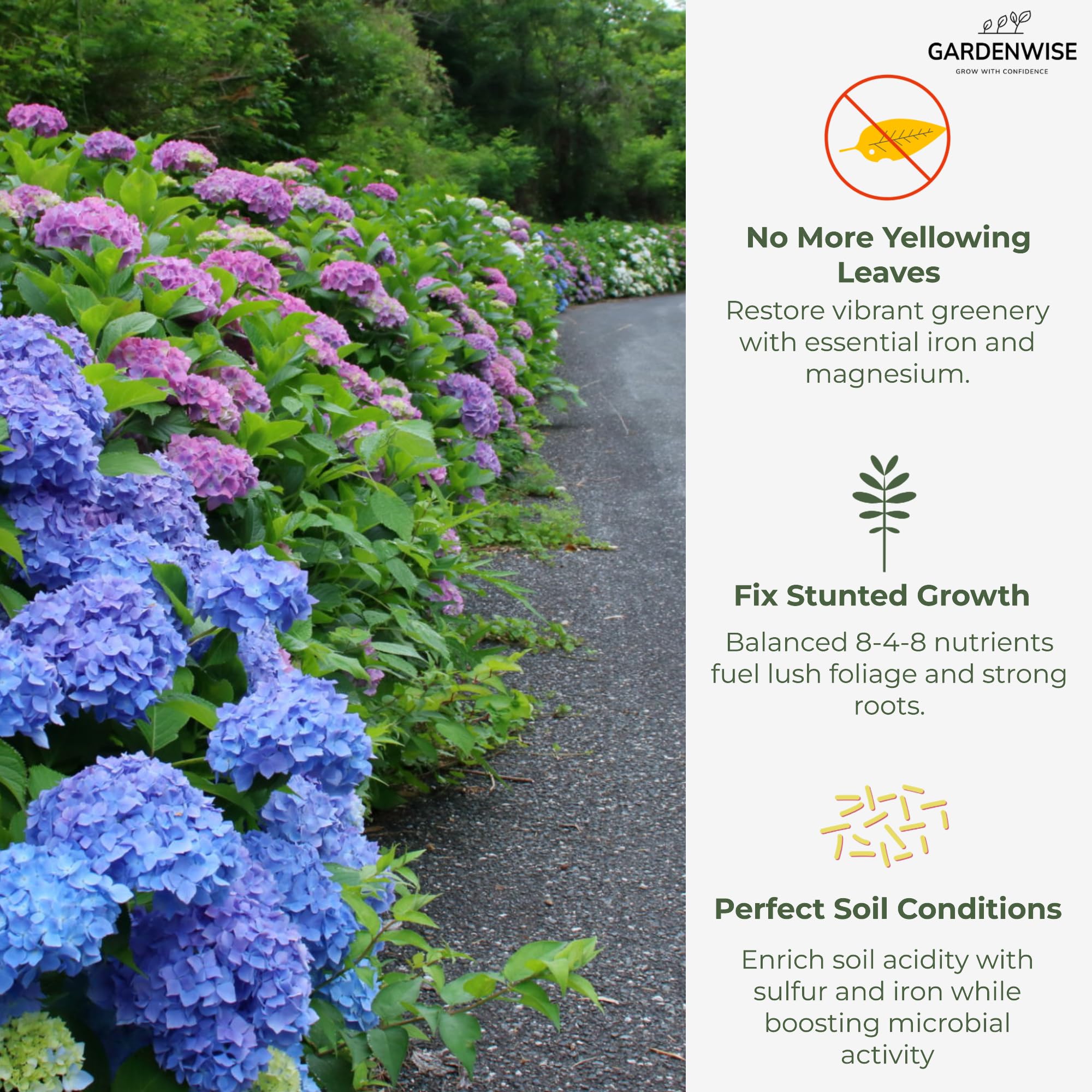 Side view of GARDENWISE Slow Release Fertilizer bag
