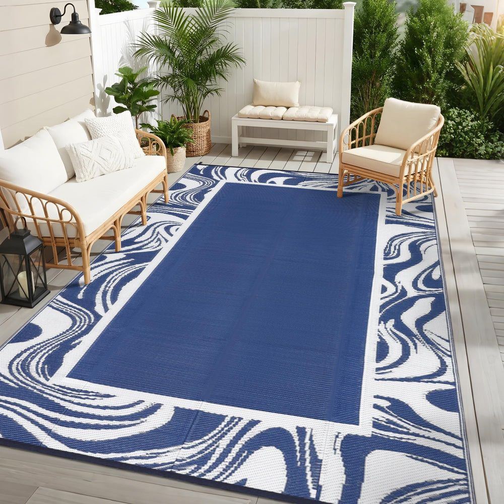 Side view of Garvee waterproof rug design