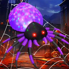 Side view of GOOSH 5 FT inflatable spider outdoor decoration