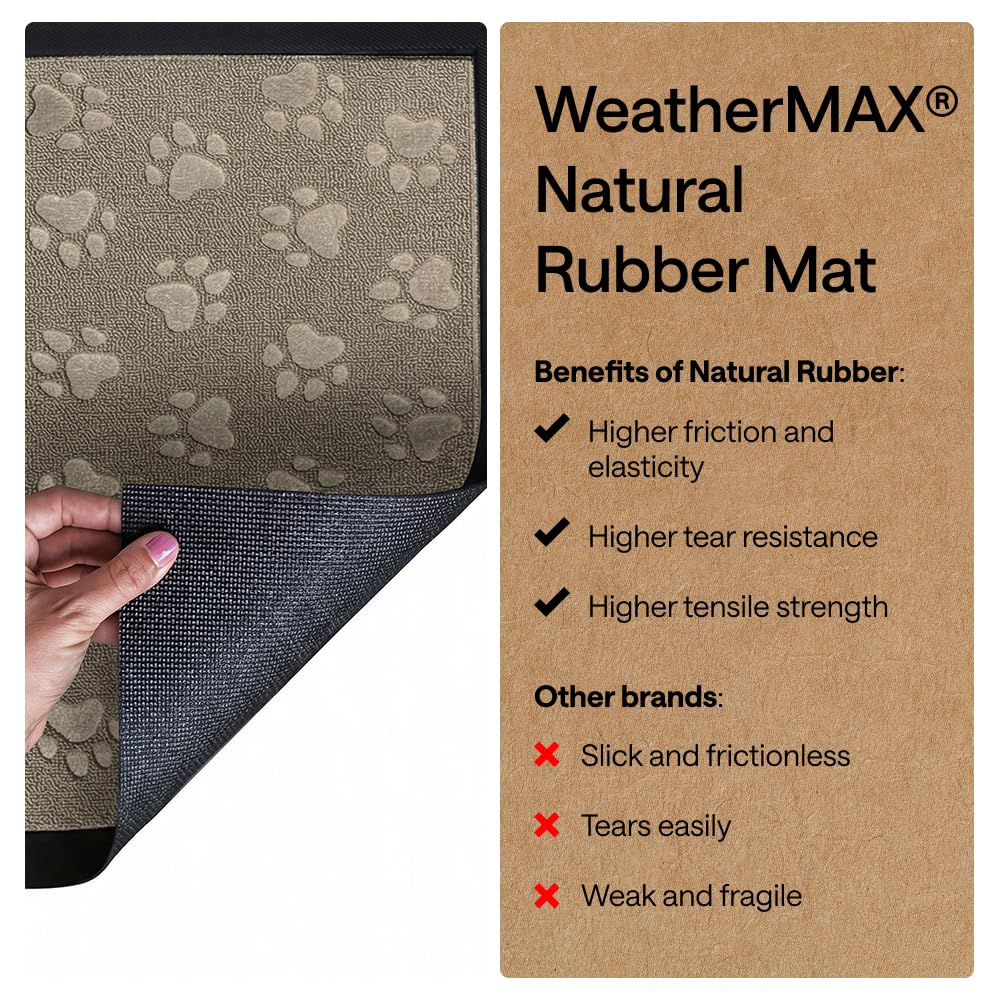 Side view of GORILLA GRIP WeatherMAX Door Mat