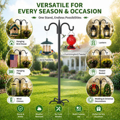 Side view of Gtongoko Bird Feeder Pole showing height adjustment