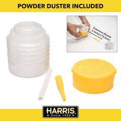 Side view of HARRIS diatomaceous earth packaging