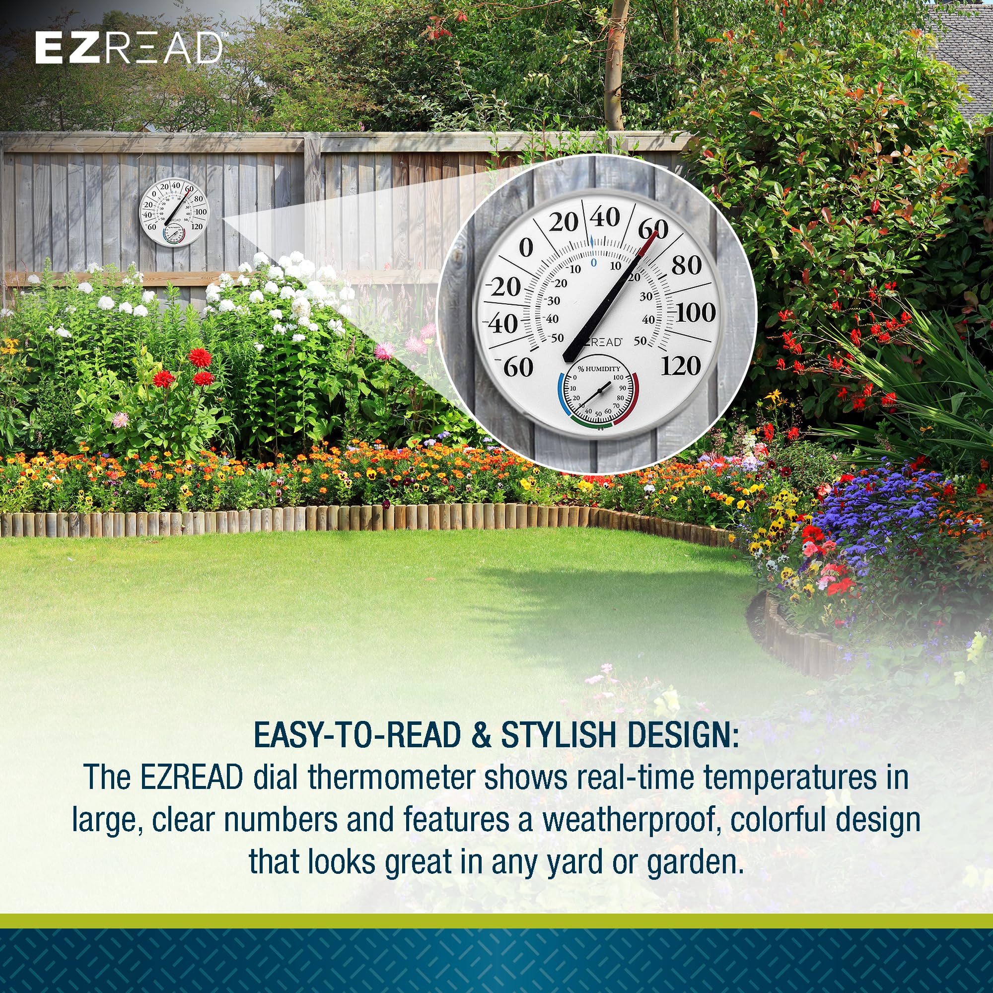 Side view of Headwind EZREAD Dial Thermometer displaying the thermometer face