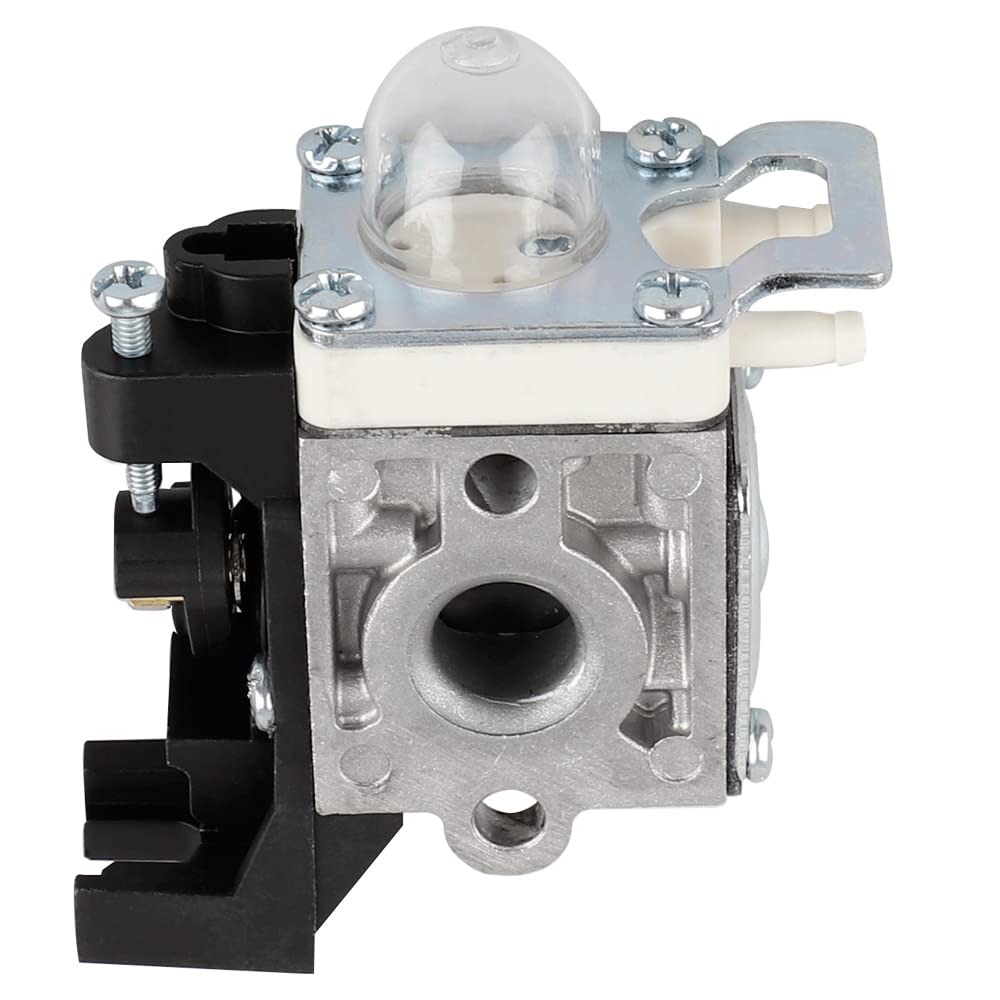 Side view of HUZTL SRM 225 Carburetor with fuel lines