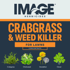 Side view of Image Lawn Weed & Crabgrass Killer 32oz bottle