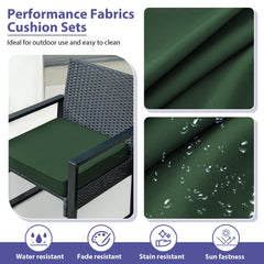 Side view of IPYNBAP Outdoor Chair Cushion 17x16x2