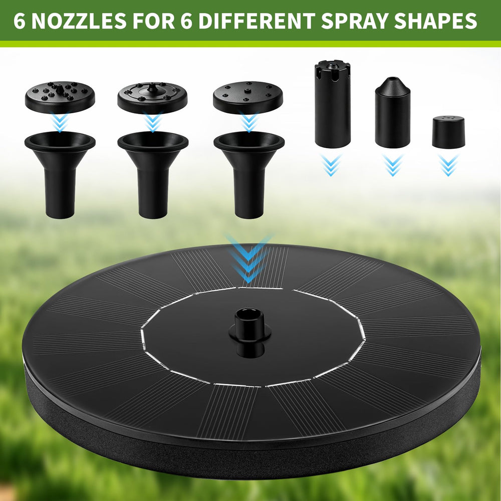 Side view of Jbobbju Solar Fountain with sun exposure