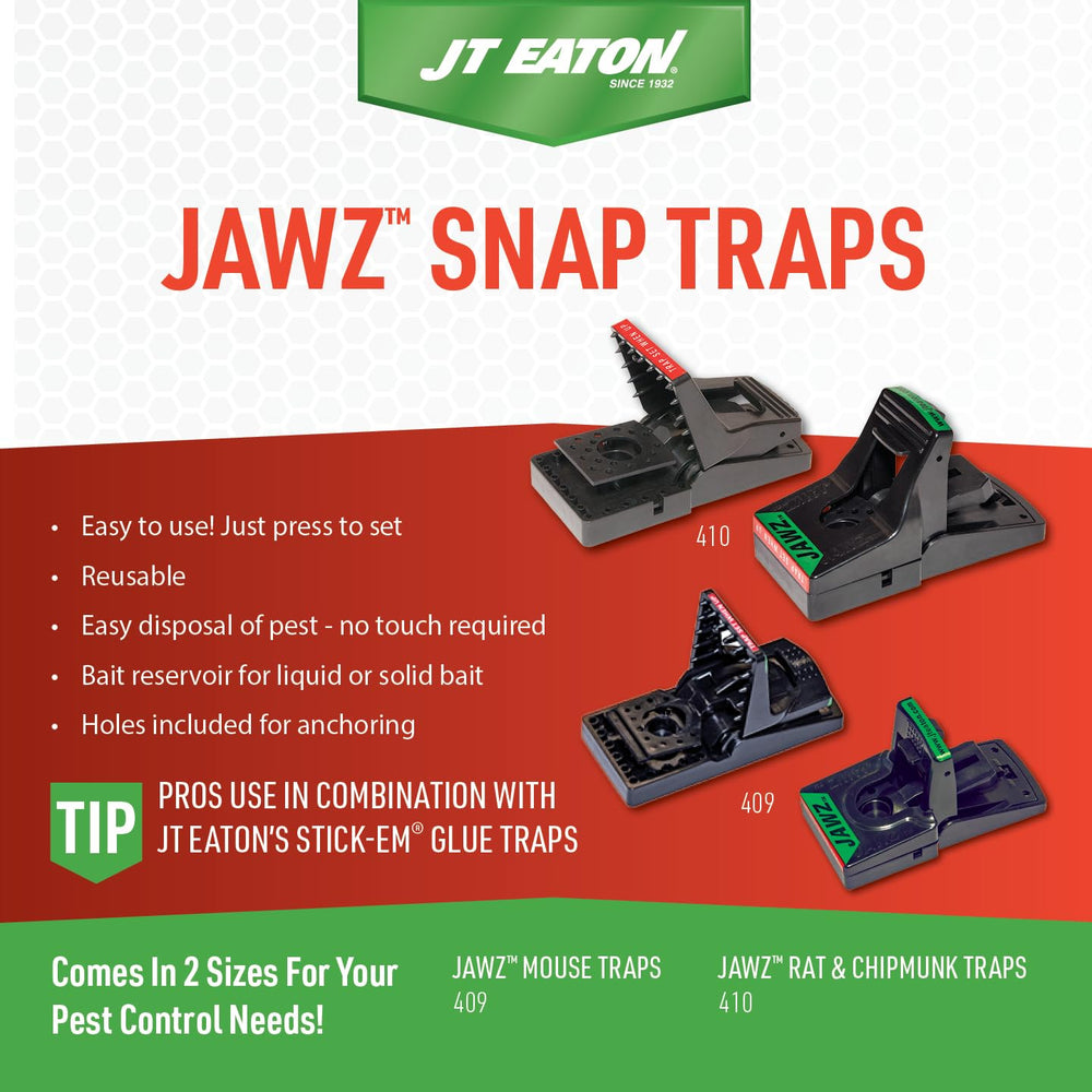 Side view of JT Eaton Mouse Trap with responsive pedal
