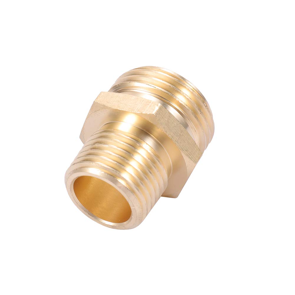 Side view of Kbrotech Brass Garden Hose Connector