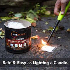 Side view of kiknek FireFlame waterproof fire starter pouches