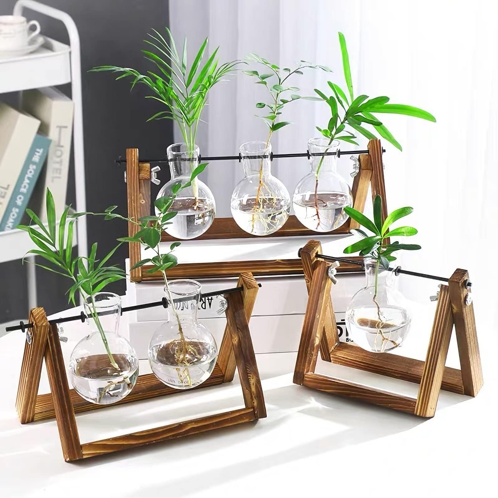 Side view of Kingbuy Plant Propagation Station on a desk