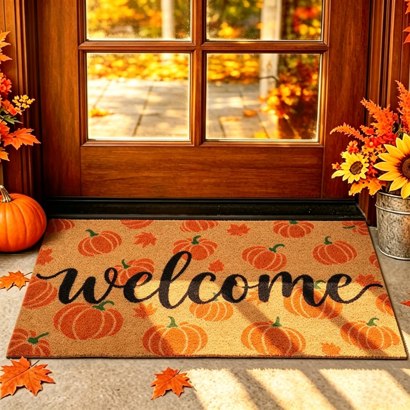 Side view of Korlon Tec Fall Door Mat showcasing its rubber base