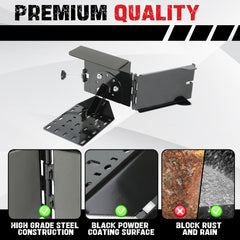 Side view of KUAFU Chainsaw Bracket with rubber pads