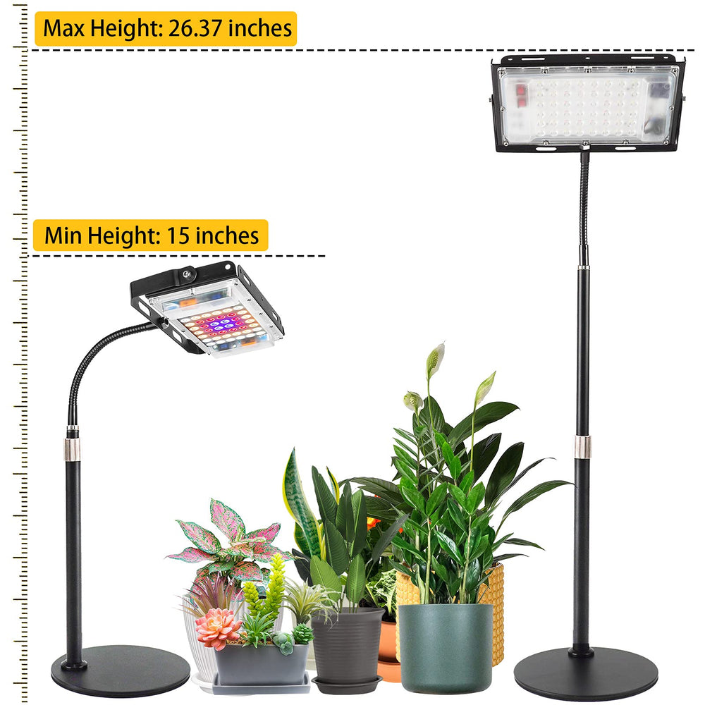Side view of LBW Grow Light with aluminum backplate