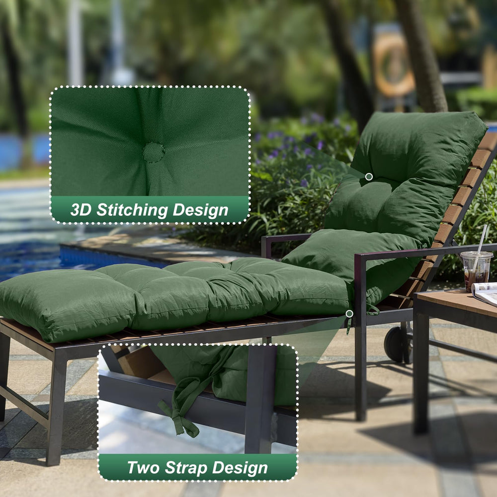 Side view of LCYY.TG Outdoor Lounge Chair Cushion