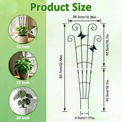 Side view of LLCJYYCY plant stakes for Monstera support