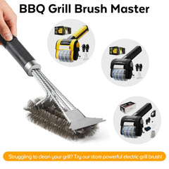 Side view of LNVUF Grill Brush 18 Inch