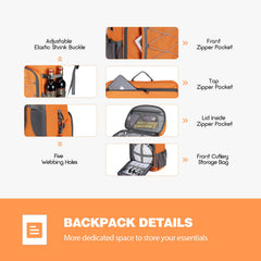 Side view of Maelstrom Insulated Backpack with mesh pockets