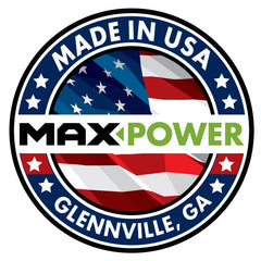 Side view of Maxpower 561381B blades, highlighting center hole