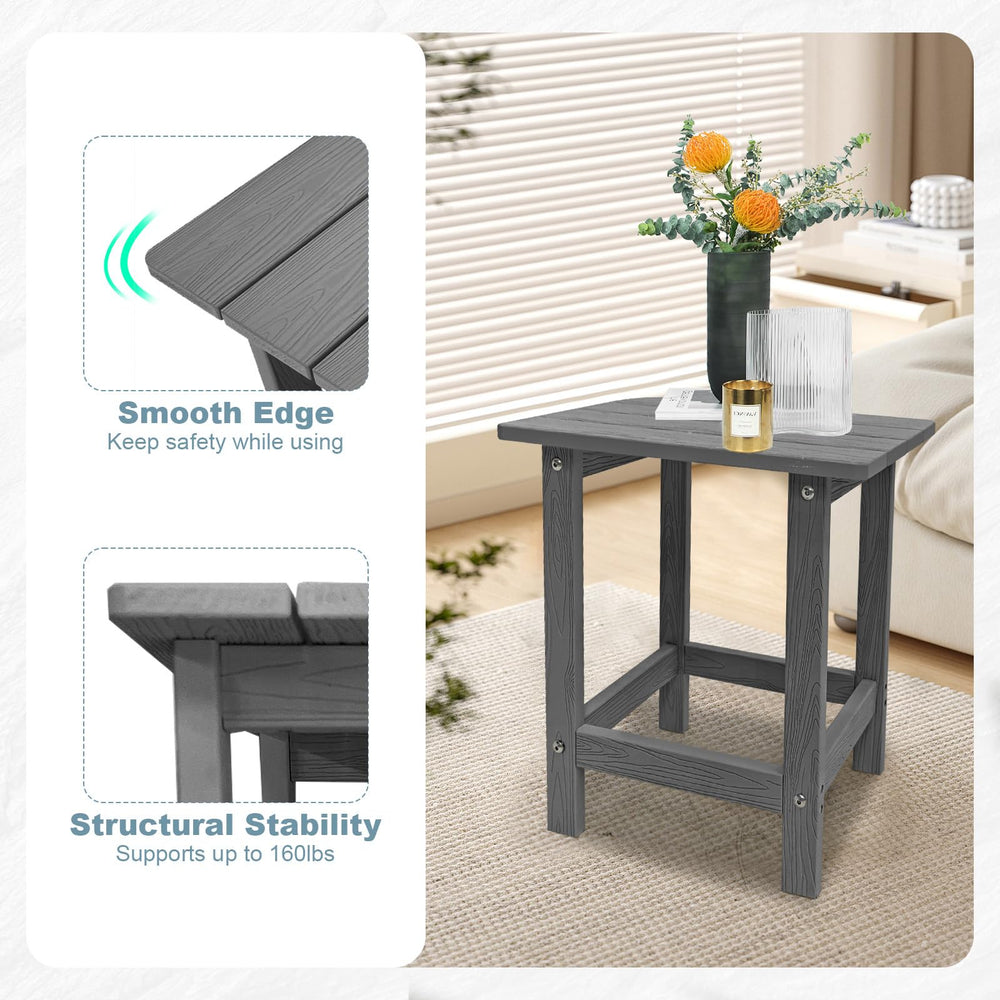 Side view of Meluvici Outdoor Side Table