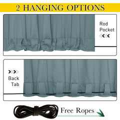 Side view of NICETOWN Waterproof Outdoor Curtains