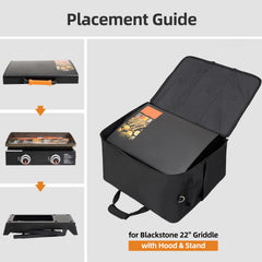 Side view of NOELIFE Grill Carry Bag with two handles