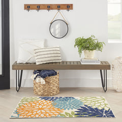Side view of Nourison Aloha 36" x 60" rug texture
