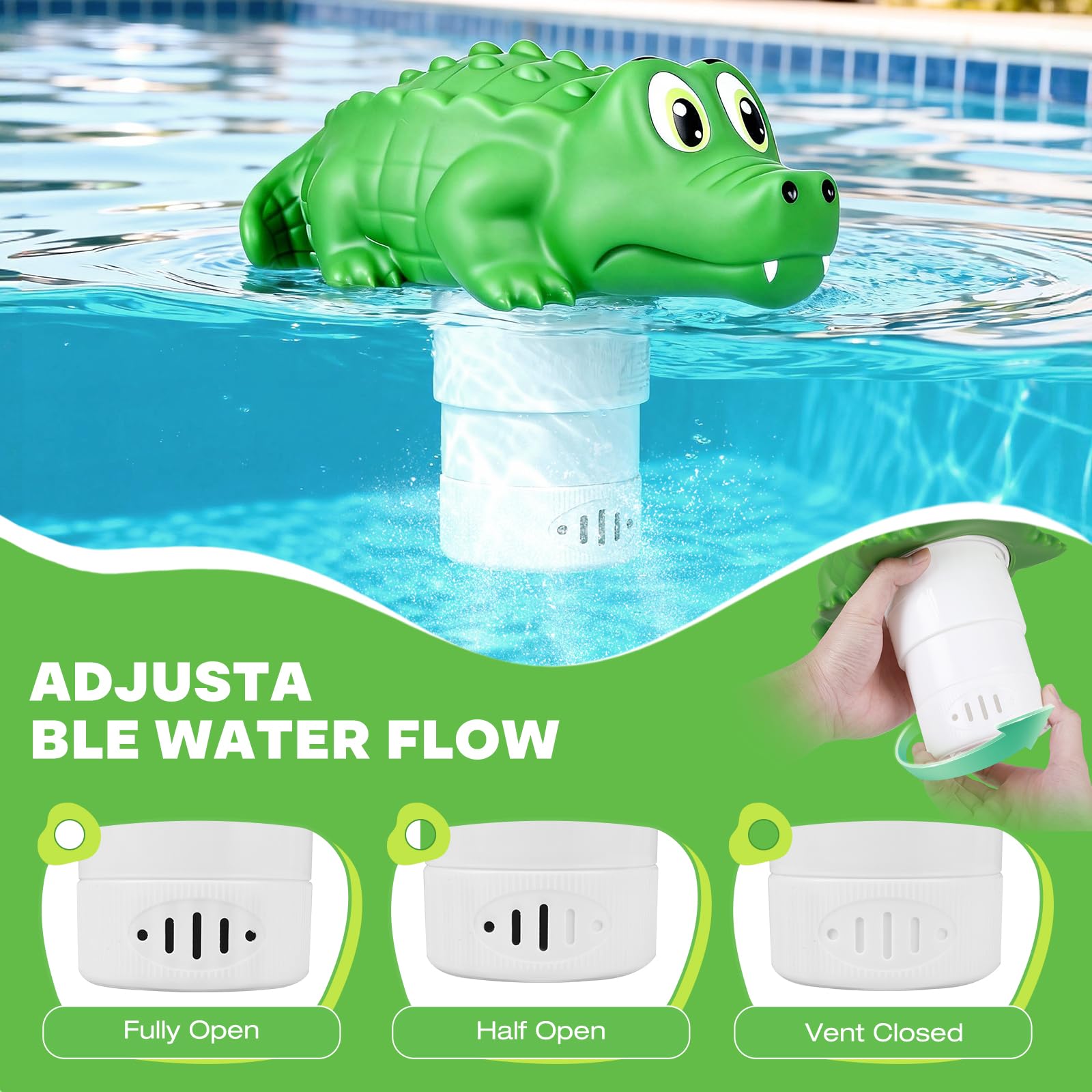 Side view of ODJSY Pool Chlorine Floater showing size
