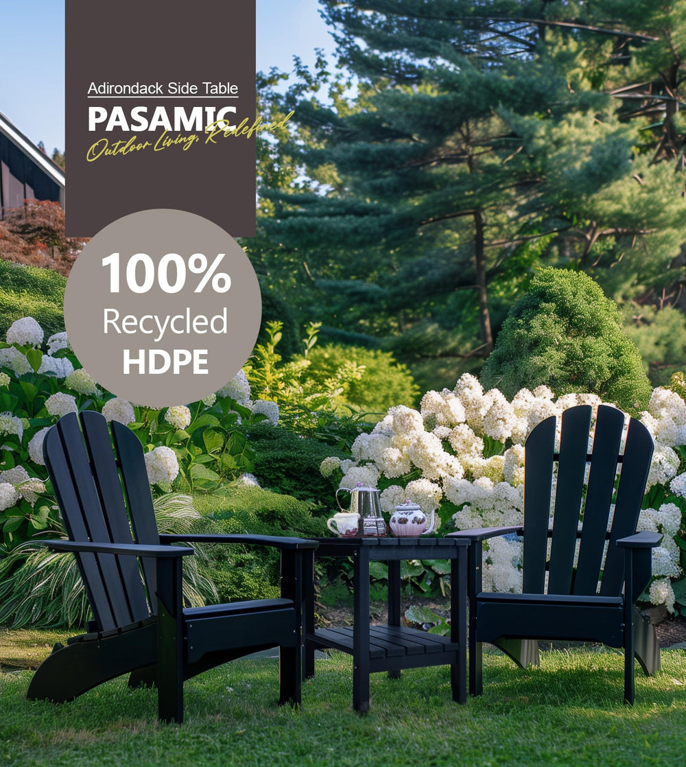 Side view of PASAMIC side table showing stability
