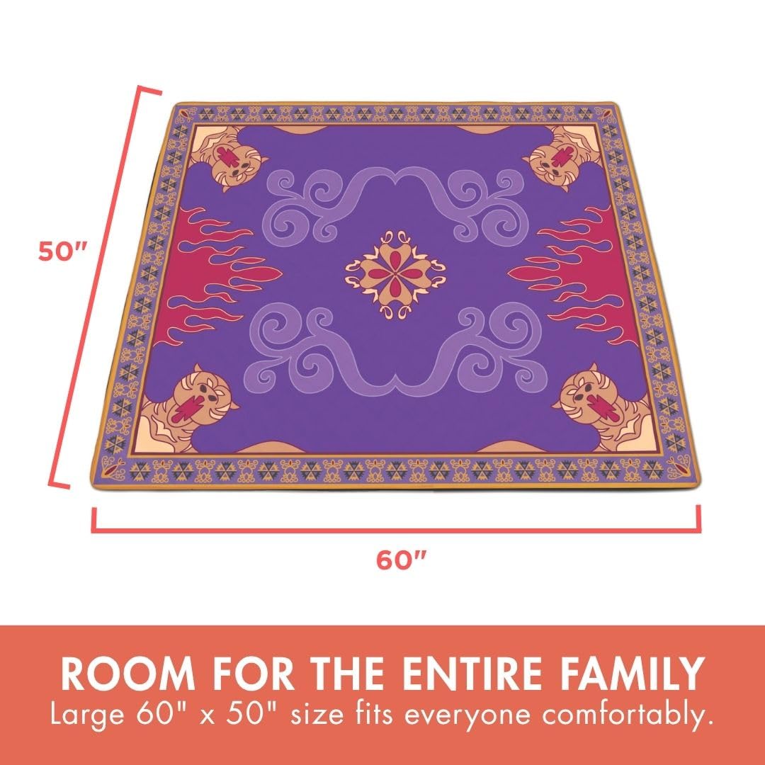 Side view of PICNIC TIME Aladdin Picnic Blanket laid out on grass