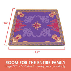 Side view of PICNIC TIME Aladdin Picnic Blanket laid out on grass