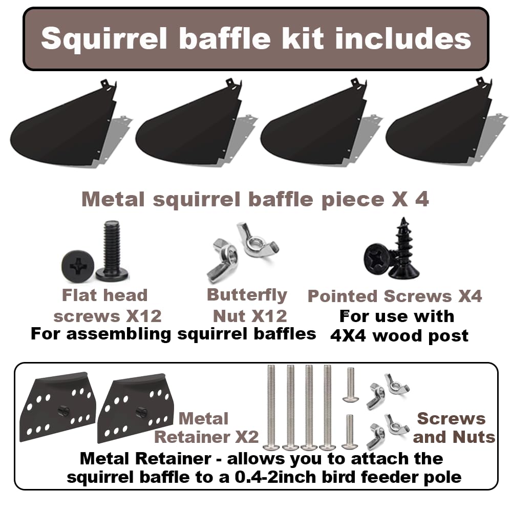 Side view of PirateAnt Squirrel Baffle