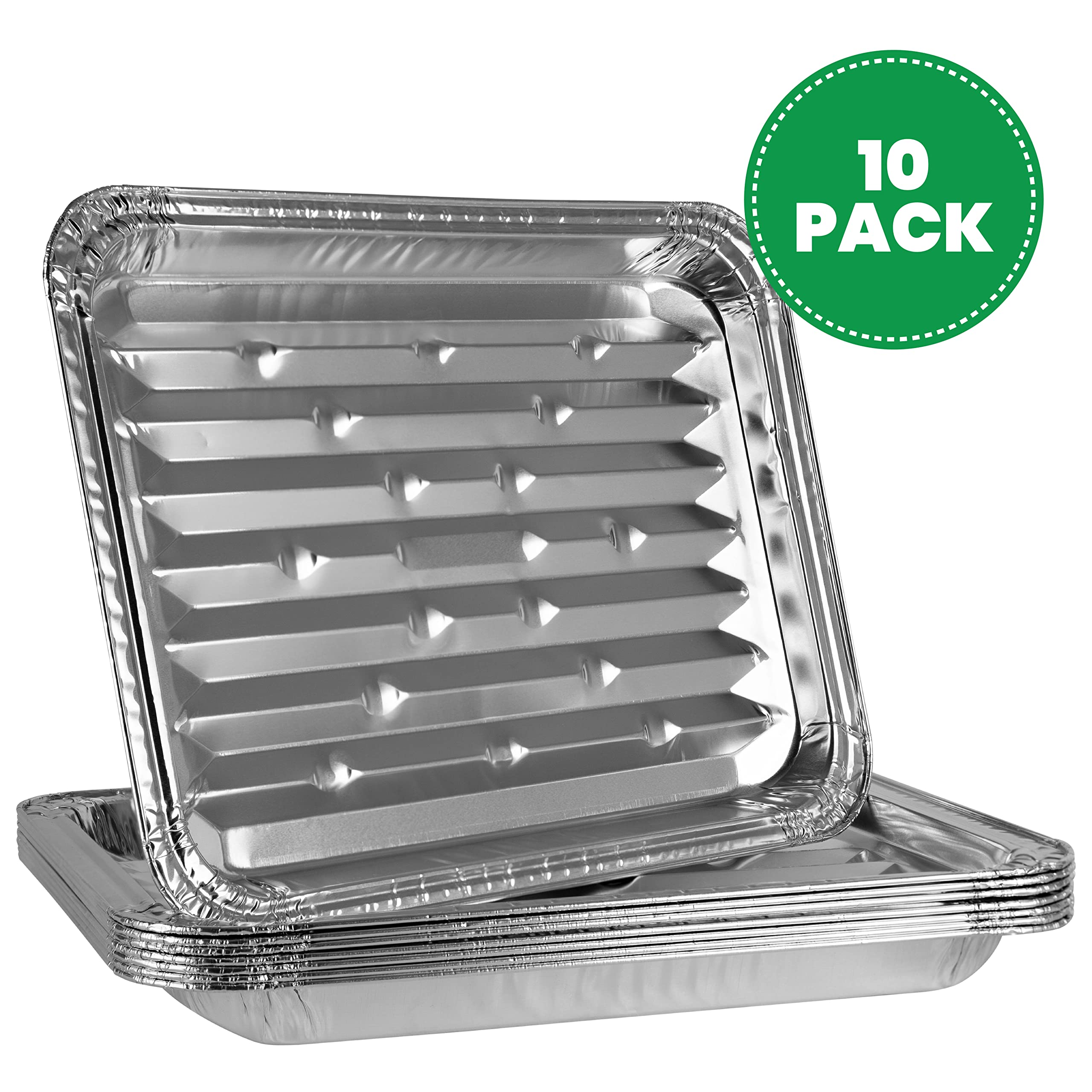 Side view of PLASTICPRO disposable aluminum grill pans