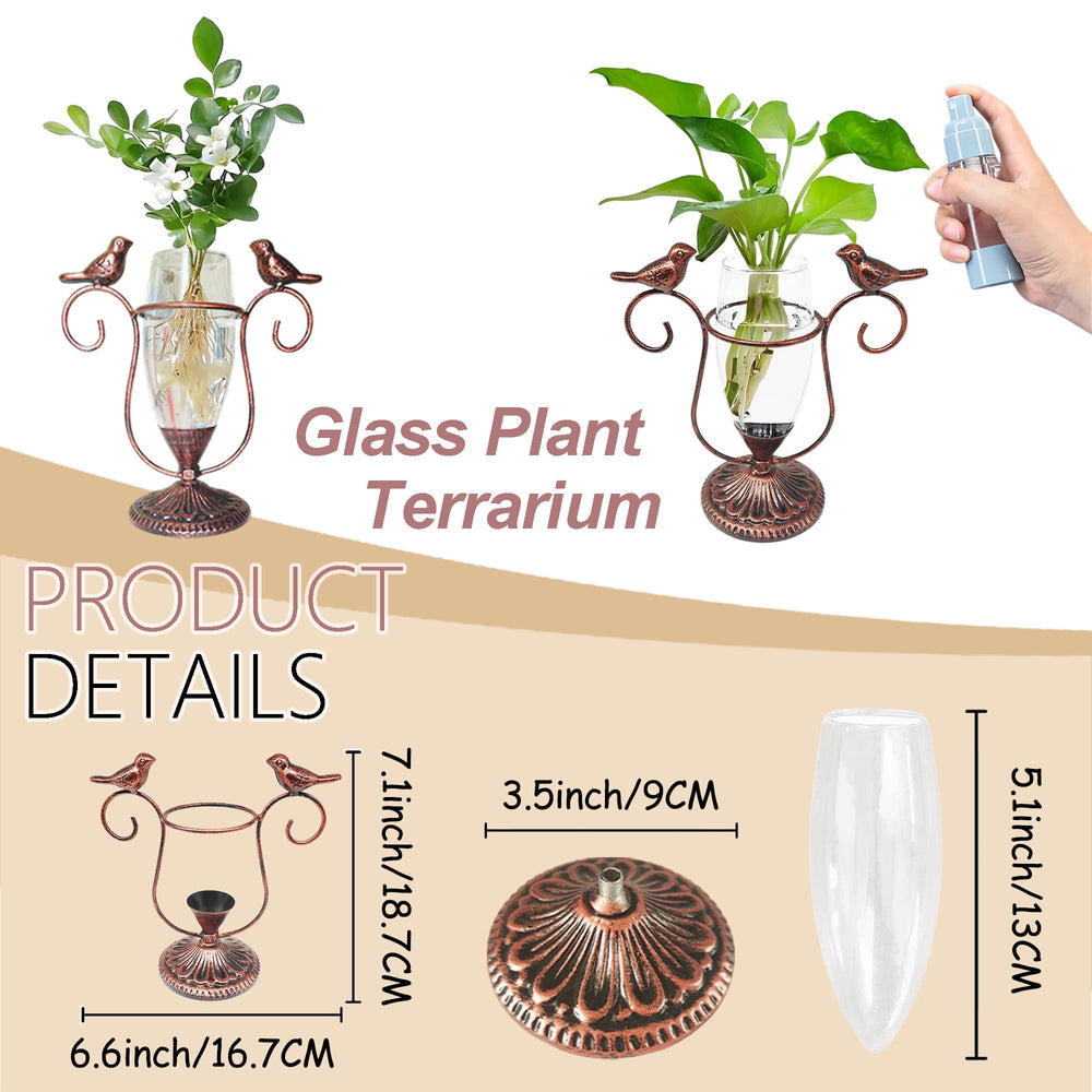 Side view of POXOHO plant propagation station on desk