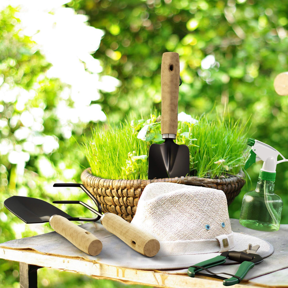 Side view of Pure Garden 8-Piece Garden Tool Set