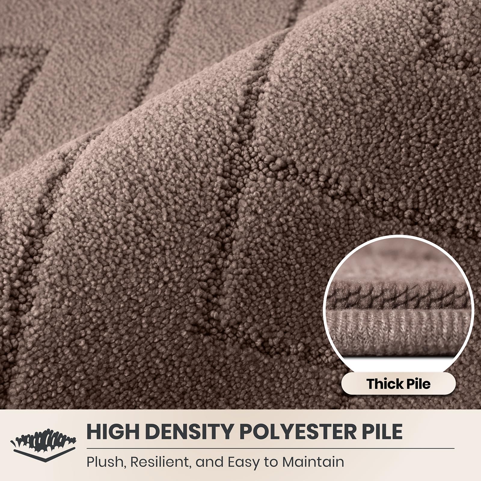 Side view of PURRUGS Dirt Trapping Door Mat highlighting the low profile