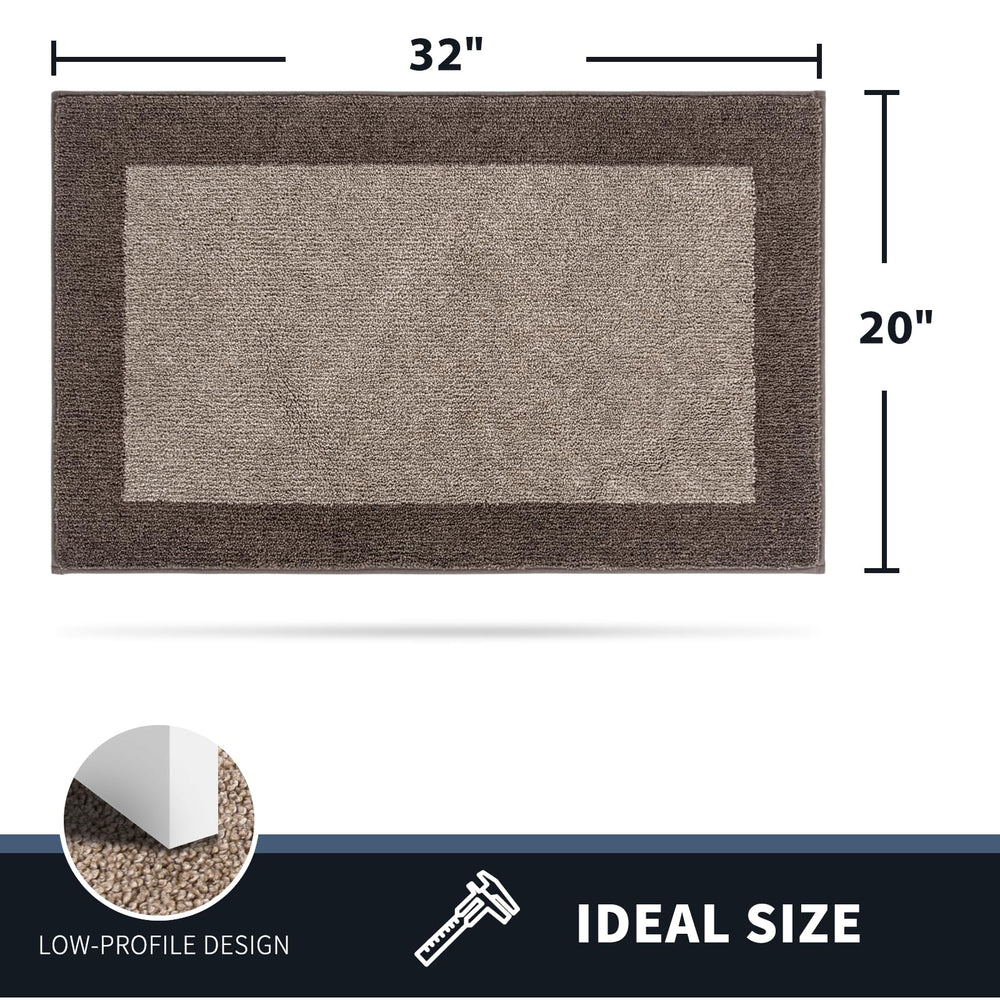 Side view of PURRUGS doormat highlighting its low profile