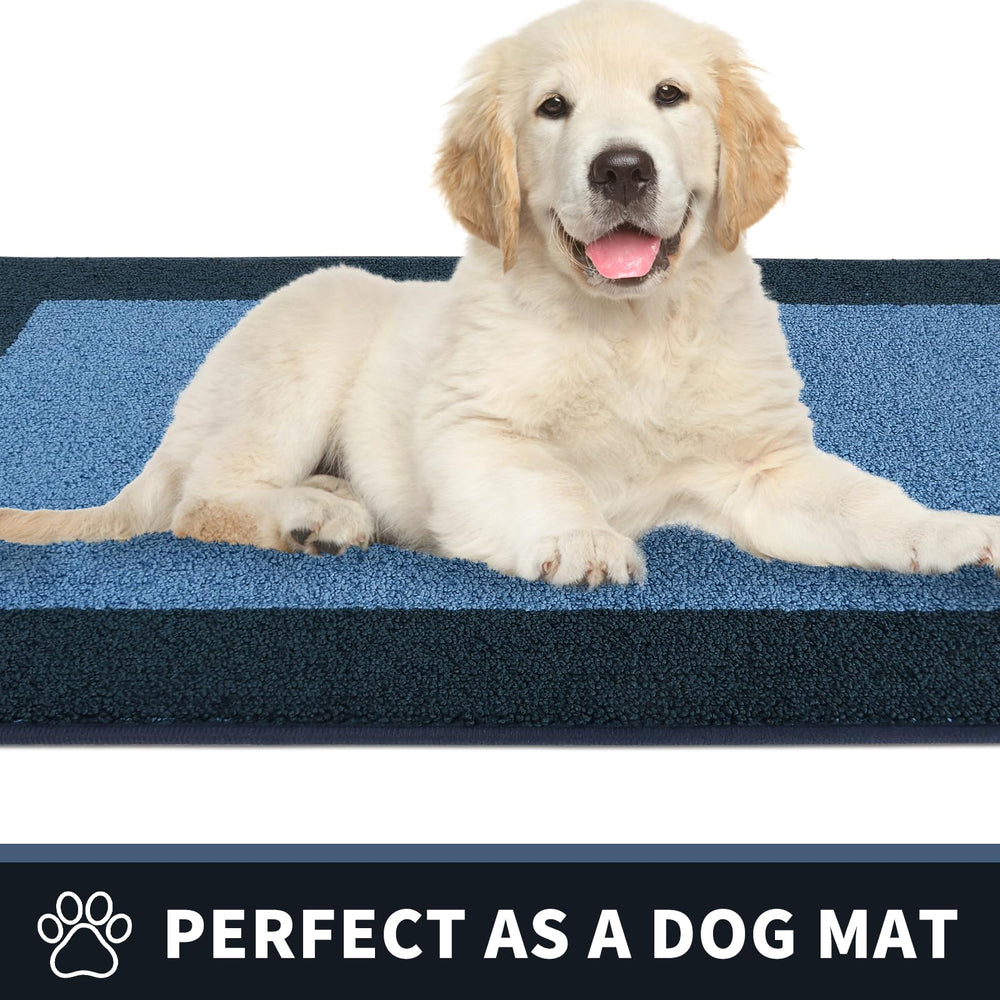 Side view of PURRUGS Indoor Door Mat demonstrating low-profile design
