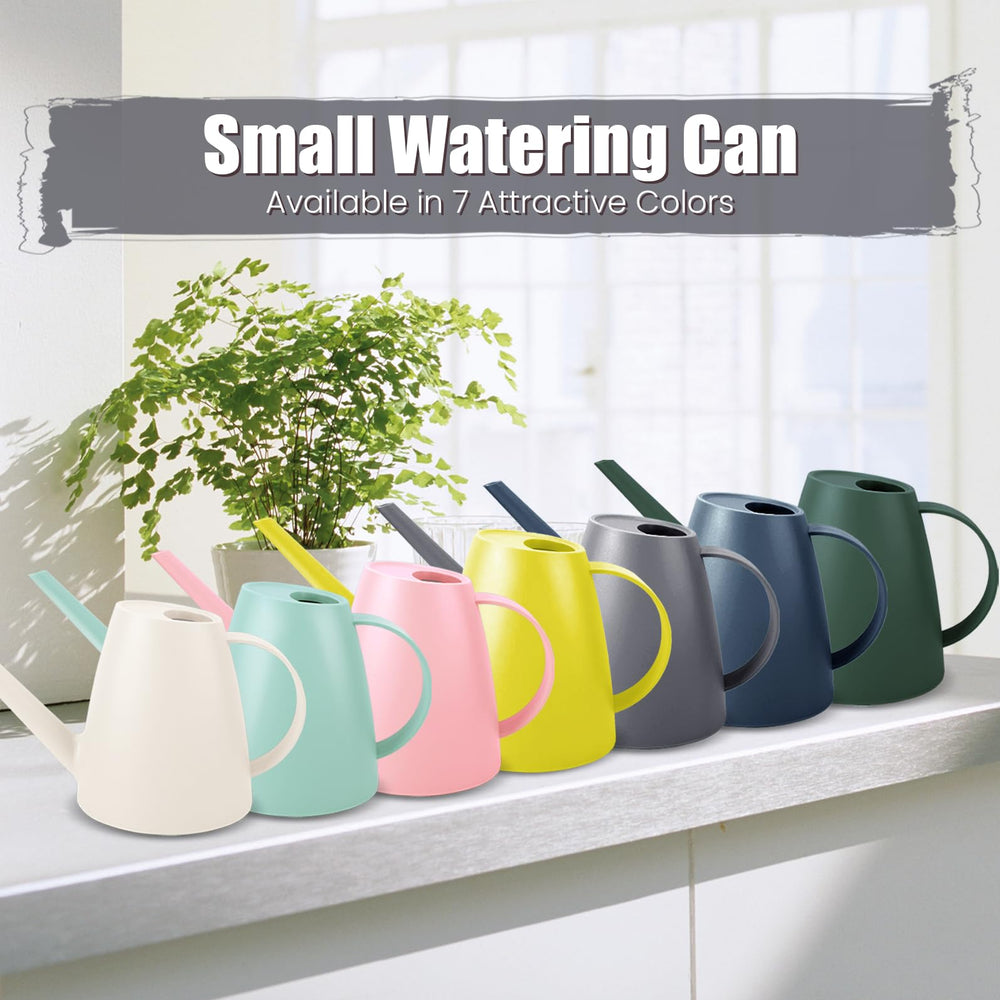 Side view of Qilebi watering can with shower head attached