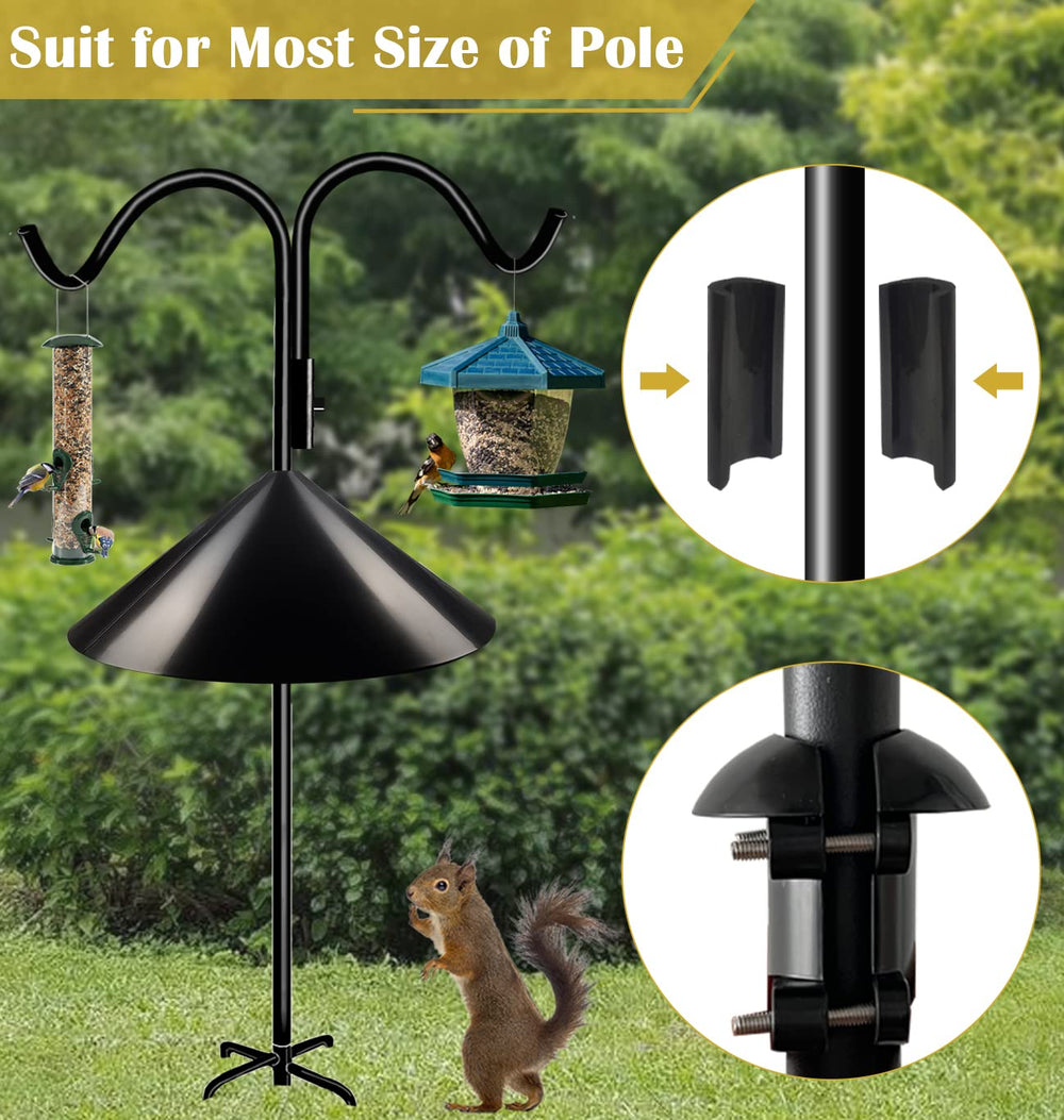 Side view of Queension Squirrel Proof Baffle showing elegant design
