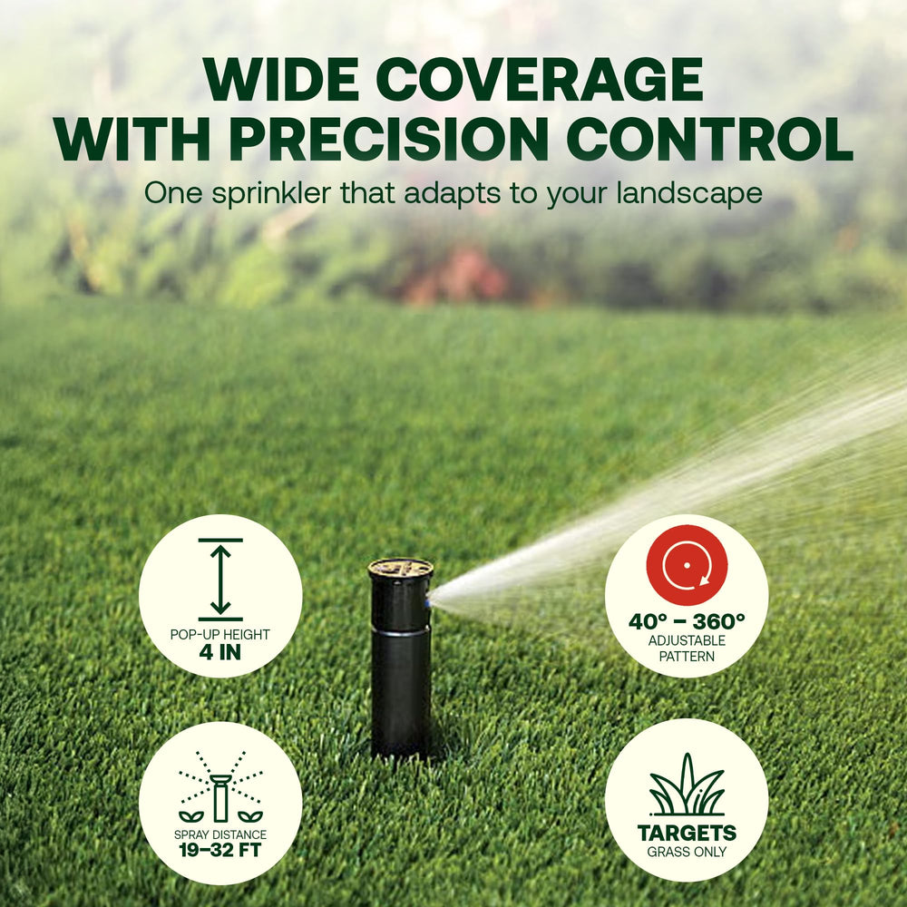 Side view of Rain Bird 32SA Rotor Sprinkler Head