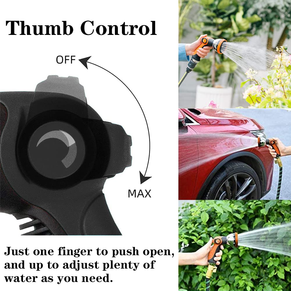 Side view of REDESS Garden Hose Nozzle showcasing durable design
