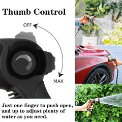 Side view of REDESS Garden Hose Nozzle showcasing durable design