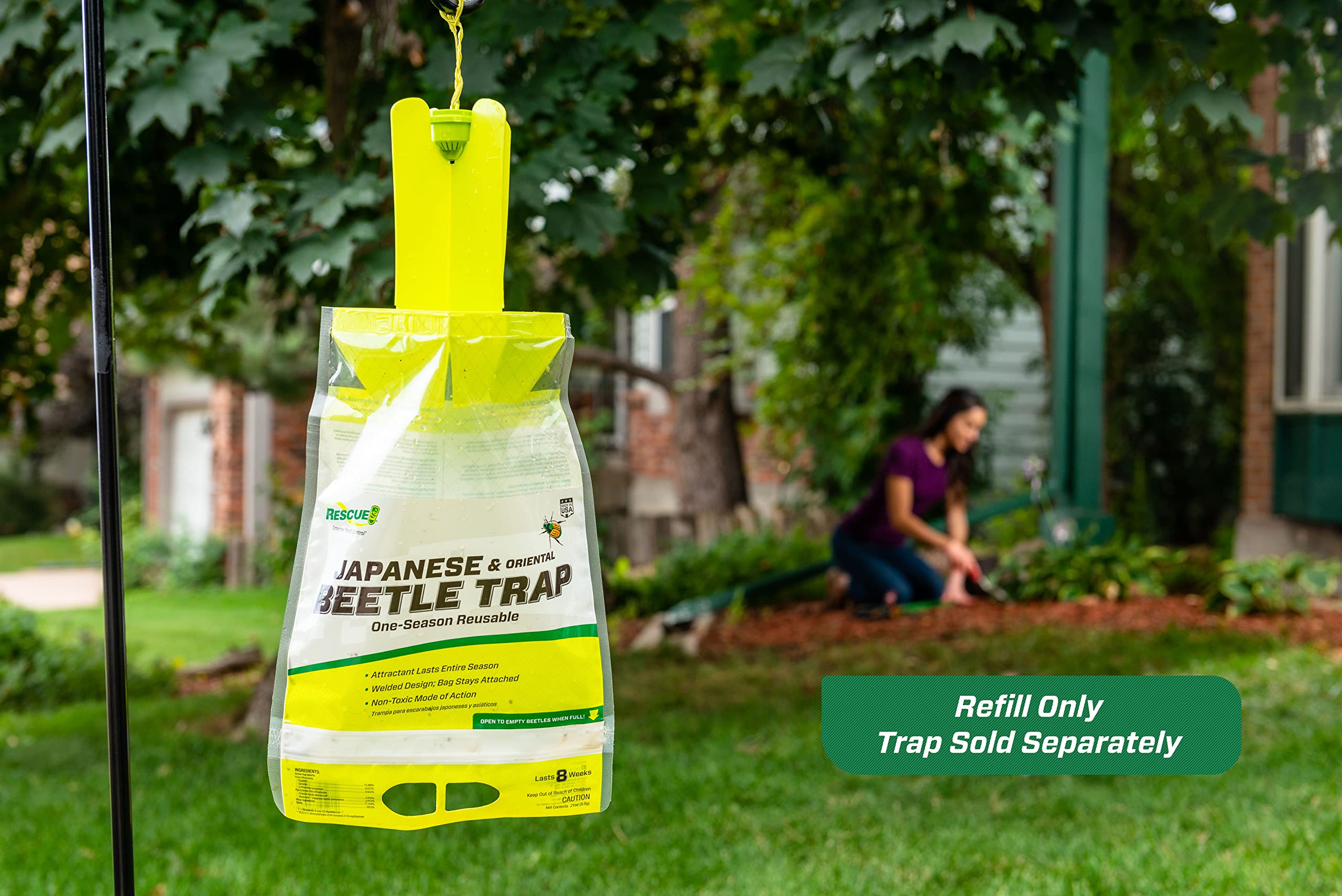 Side view of RESCUE! Japanese Beetle Trap Refill Lure