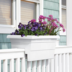 Side view of Root & Vessel 24 Inch railing planter box