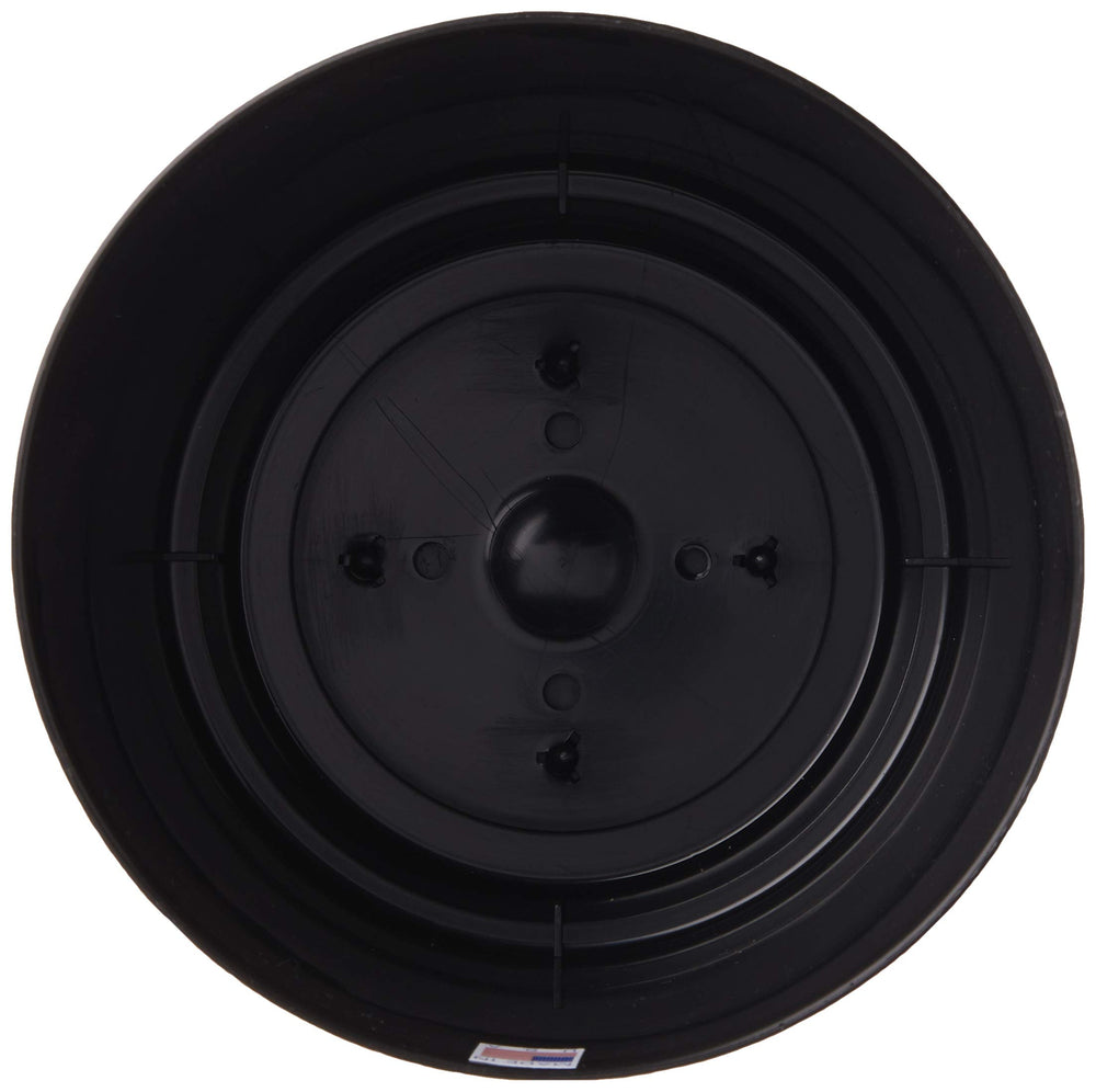 Side view of Root & Vessel 6-Inch planter with built-in tray